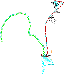 Plan of irrigation channels and dam
